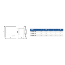 Aspiratore Elicoidale da Parete e da Soffitto Elegance 120 Elicent 2EL2500