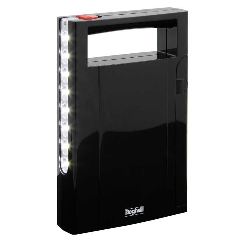 Catalogo Beghelli Lampade Di Emergenza.Lampada Di Emergenza Portatile A Led Nero Beghelli 3311