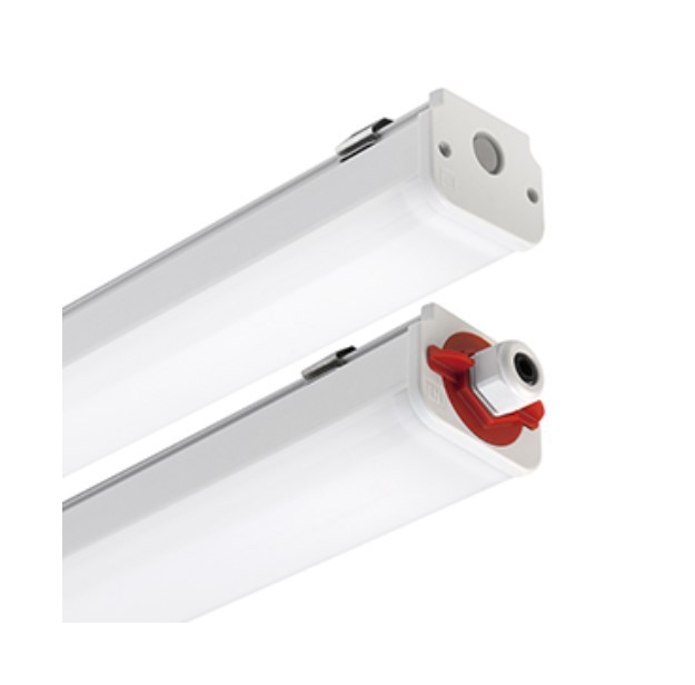 Plafoniera led 18 36w 60 120 cm lampada lineare soffitto impermeabile da  esterno tenuta stagna luce