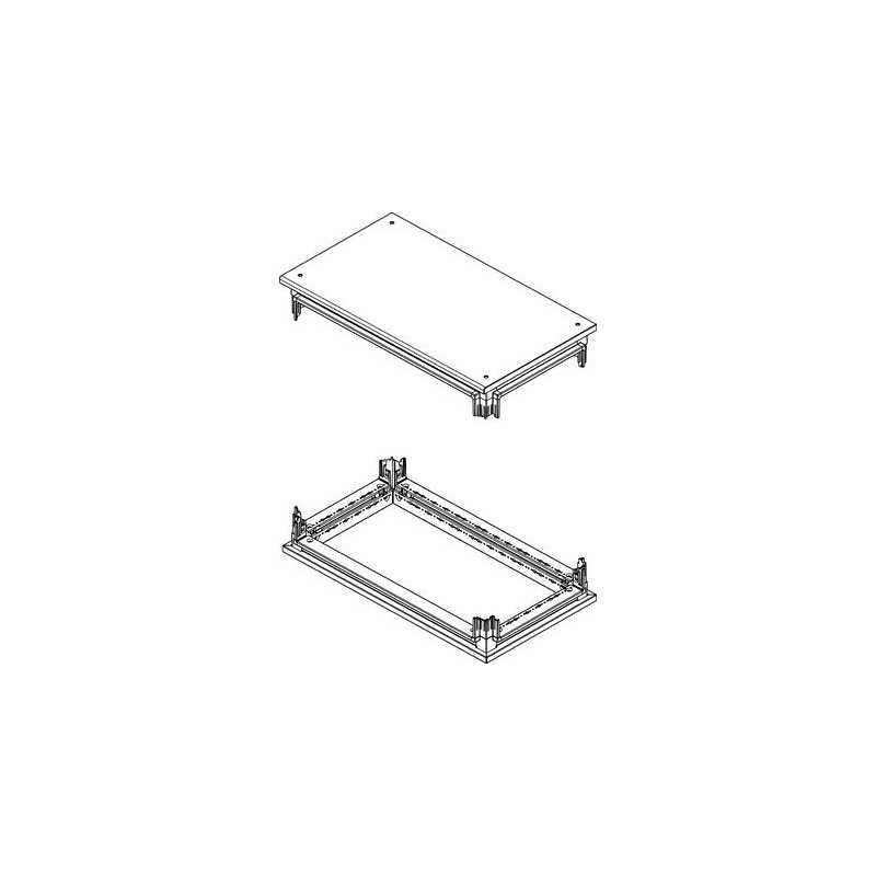 Kit base e testata per armadi HDX 350x600mm completo di pannelli passacavi Bticino 9180136A