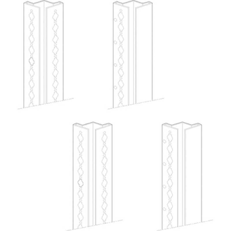 Set 4 montanti per armadi HDX altezza 2 mt Bticino 9182110