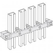 Portabarre verticale orizzontale per 1 barra per fase per armadi HDX 1250A Bticino 918811