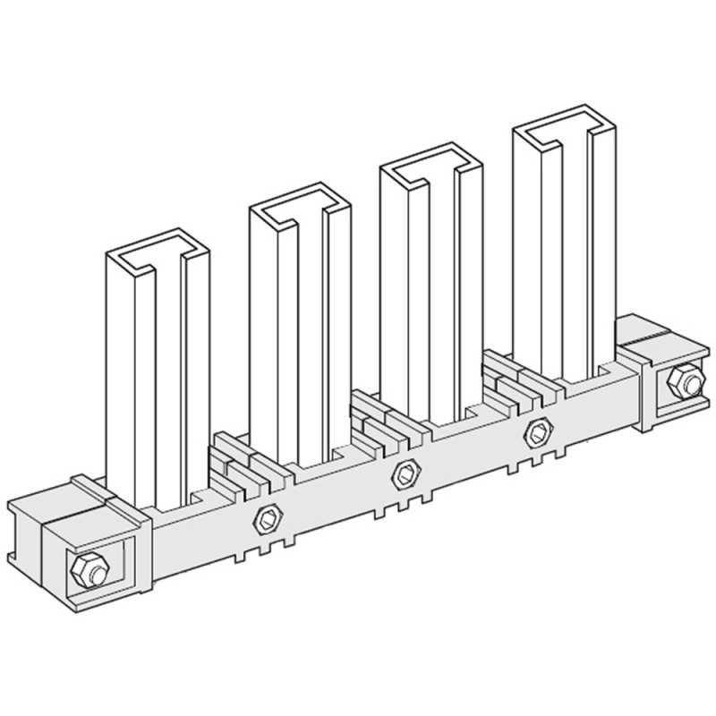 Portabarre di fondo verticale orizzontale per barra di fase per armadi HDX 1250A Bticino 918821