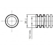 Tubo corrugato diametro 20MM Nero senza tirafilo Gewiss DX15020R