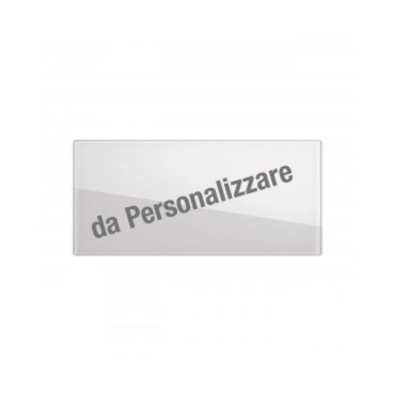 Placca Ave VeraTouch 44PVTC4BL/XX - Placca VeraTouch Bianco  personalizzabile 4 moduli