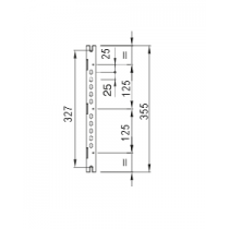 Dimensioni Coppia di montanti per quadri 425x310 mm Gewiss GW46435F