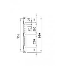 Dimensioni Coppia di montanti per quadri 1060x800 mm Gewiss GW46439F