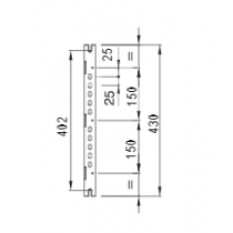 Dimensioni Coppia di montanti per quadri 500x405mm Gewiss GW46436F