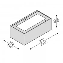 Dimensione Plafoniera a Led Trend U&D 220