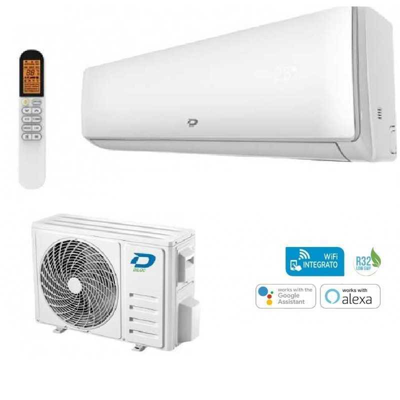 Kit condizionatore Monosplit Inverter Wi-Fi 12000 Btu R32 Diloc D.IMPACT12000