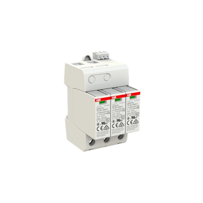 Limitatore di sovratensioni per fotovoltaico classe II SPD FV T2 40-1000V DC TS ABB OVRPV22401000TS