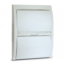 Coperchio con portello cieco 24 moduli DIN IP40 bianco Ave 53T24CO