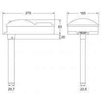 NOTIFIER DNRE-HS Dimensioni