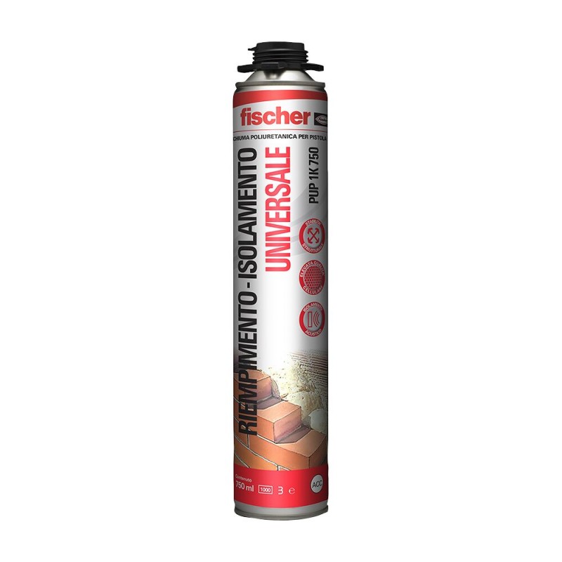 Schiuma poliuretanica multiuso 750ml  PUP 1 K750 Fischer 00521769