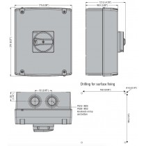 Dimensioni sezionatore Lovato GAZ063CT4