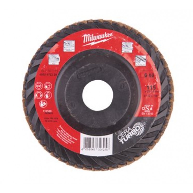 Disco lamellare Cera Turbo con diametro 115mm Milwaukee 4932472229