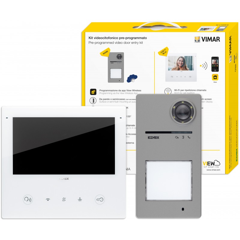 Kit videocifonico con TabS7 Wi-Fi e posto esterno 40170 Vimar K40517.R