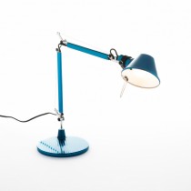 Corpo con base lampada da tavolo Tolomeo Micro 5W Blu anodizzato Artemide A011850