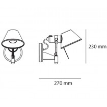 Riferimento dimensioni faretto Tolomeo