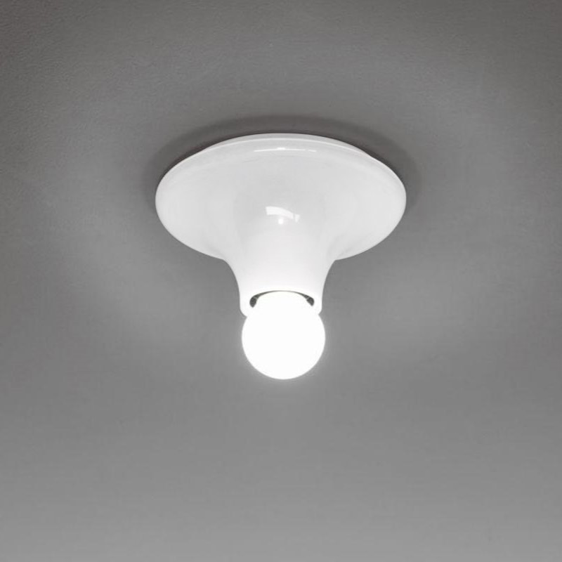 Lampada da parete o soffitto Teti Bianco 30W in policarbonato Artemide A048120