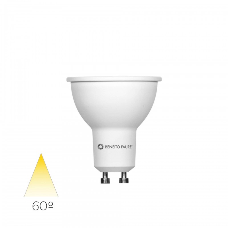 Lampada Led GU10 8W 2700K 230Vac Bianco Beneito Faure 3432-N