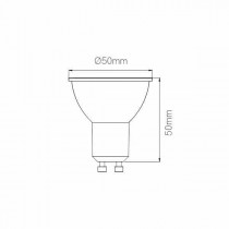 Riferimento dimensioni lampada GU10 Beneito Faure 3432-N