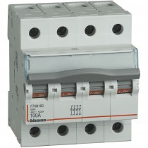 Sezionatore modulare 4 poli 100A 4 moduli DIN BTicino F74N100