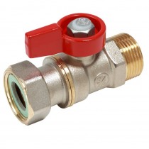 Valvola a sfera 1/2" Maschio per calotta 1/2" femmina Giacomini R254PX012