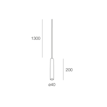 Riferimento dimensioni sospensione Novalux COLLINS SP