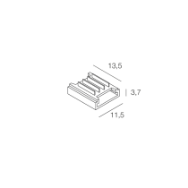 Connettore per due strip led RGB IP20 set di 10 pezzi Novalux 100974.99