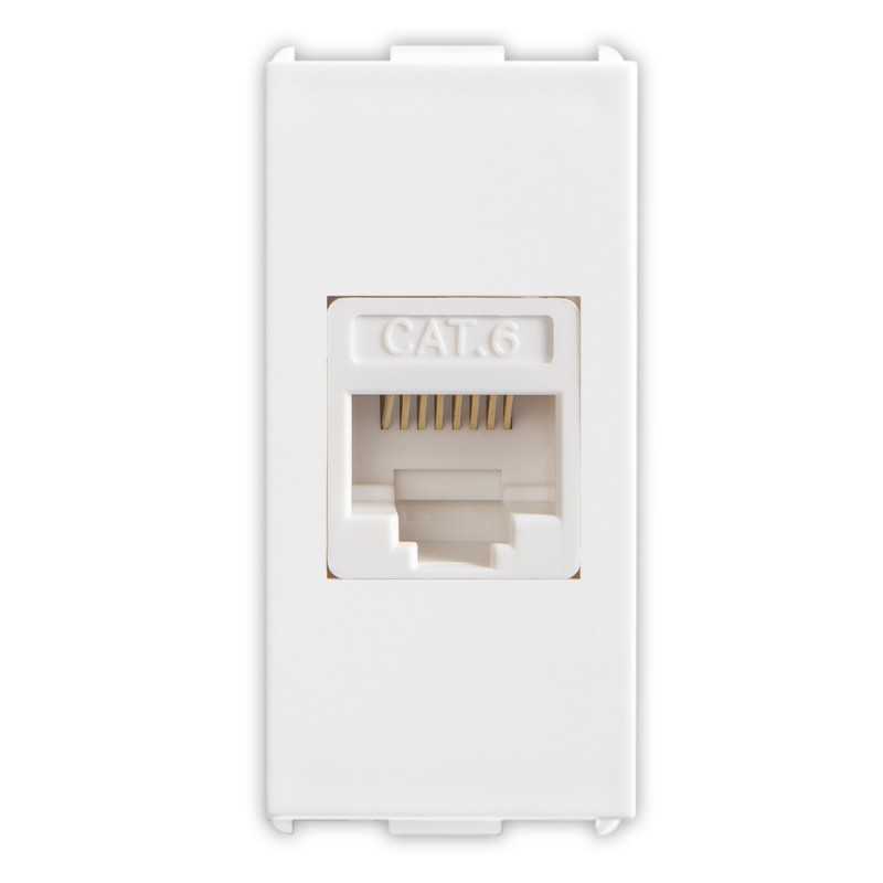 Presa telefonica RJ45 Cat.6 non schermato Bianco Pixia Master 11220