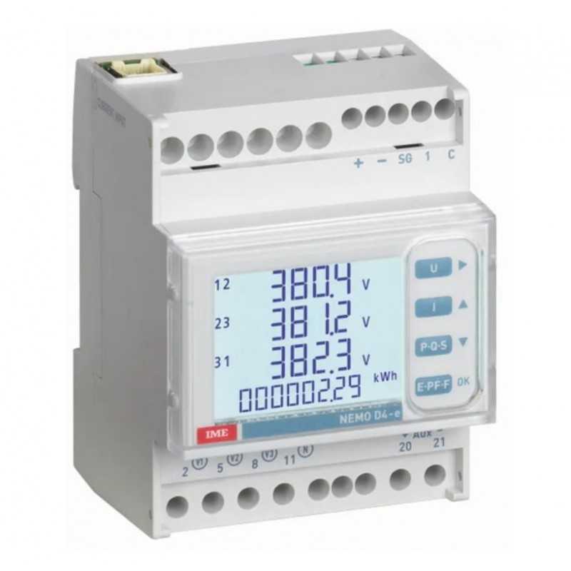 Centrale di misura multifunzione per 3 bobine Rogowski 196-295V 63A Modbus con display EASYCONNECT Basic IME MKD4R63DT