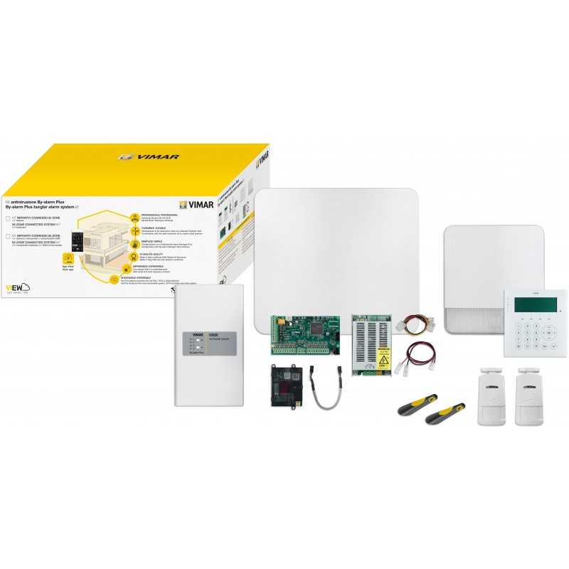 Kit centrale by-alarm plus 65 zone con gateway IP/GSM Vimar 0K03801.02