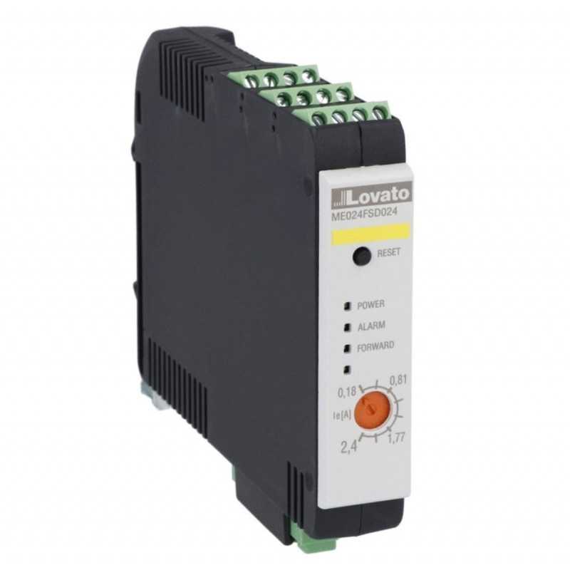 Avviatore diretto 7A 24Vdc con stop di emergenza Lovato ME074FSD024