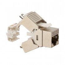 Presa RJ45 Categoria 6A schermata Argento Toolless Fanton 237180