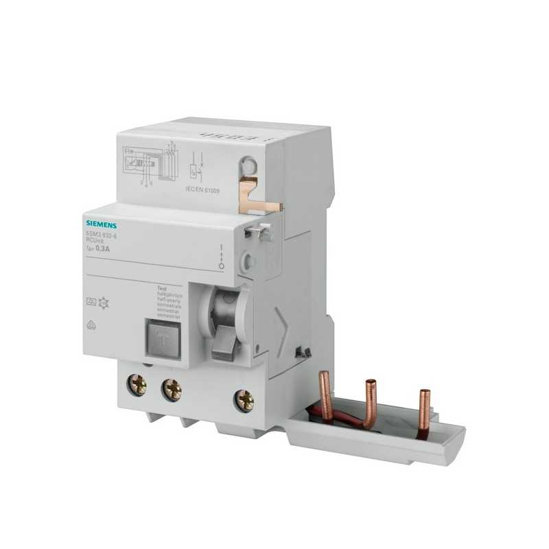 Blocco differenziale a 3 poli Tipo A 40A 30mA per 5SL4 Siemens 5SM23336