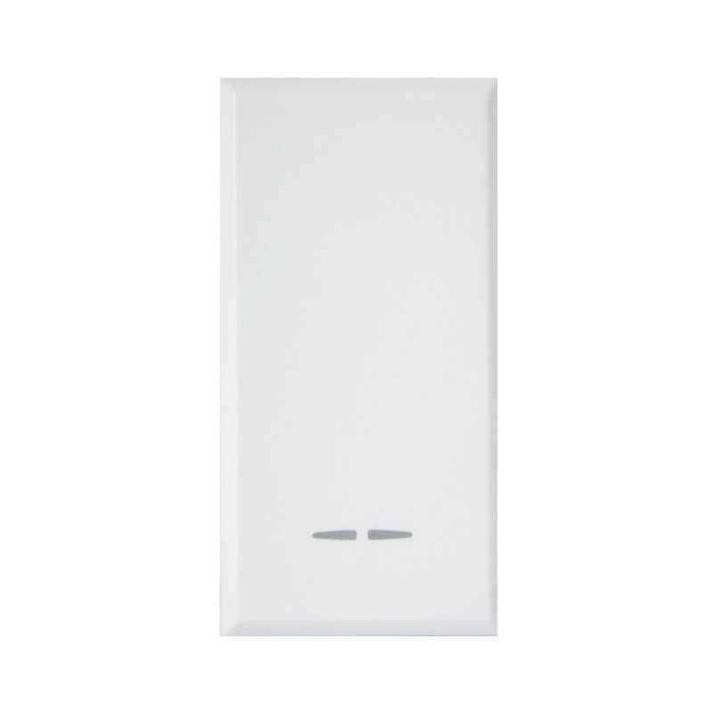 Interruttore unipolare con gemma 1 modulo Bianco Whitek S44 Ave 446001