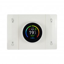 Cronotermostato Smart connesso T44 rileva umidità Bianco Ave 441CRT-W