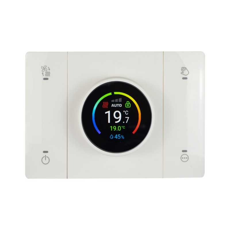 Cronotermostato Smart connesso T44 rileva umidità Bianco Ave 441CRT-W